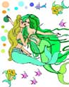 Wet Kiss free Lesbian Mermaid Ecard