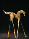 Free  Peekabo Horse Bronze Sculpture Ecard