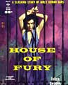 House of Fury 1950s Pulp Fiction Lesbian Book Cover Ecard