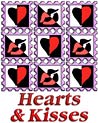 Hearts and Kisses Valentine Ecard