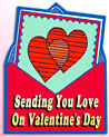 Sending you love on Valentine's Day Valentine Ecard