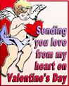 Love from my heart on Valentine's Day Valentine Ecard