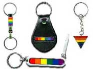 Lesbian and Bi Pride Key Chains