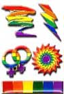Lesbian and Bi Pride Lapel Pins